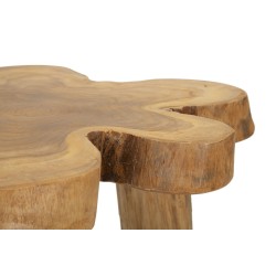 Mesa de centro Bintang – Madera de teca natural 50x47x50 cm