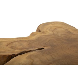 Mesa de centro Bintang – Madera de teca natural 50x47x50 cm