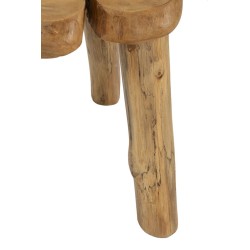 Mesa de centro Bintang – Madera de teca natural 50x47x50 cm