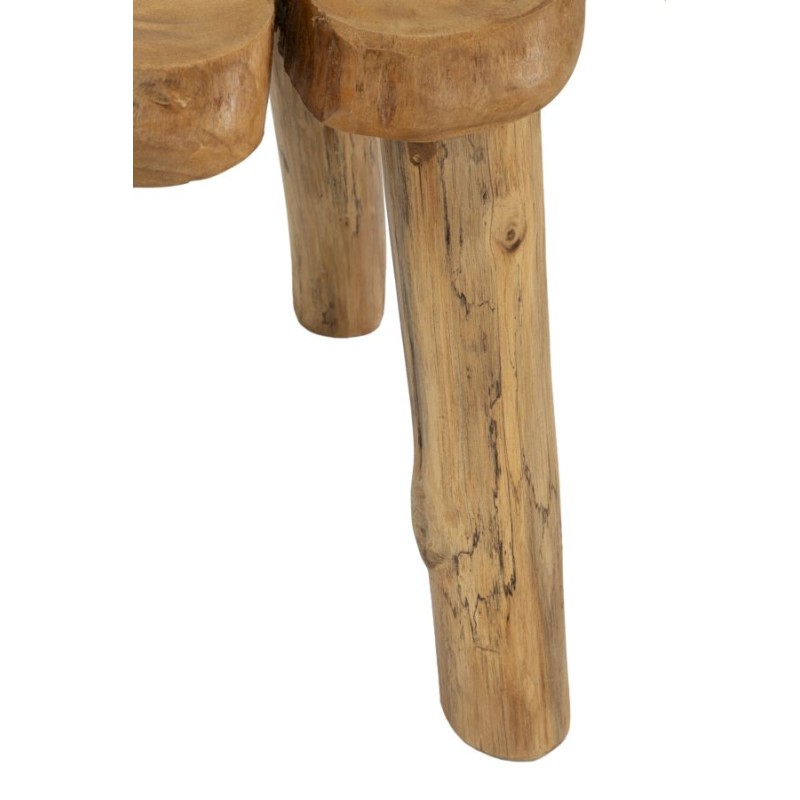 Mesa de centro Bintang – Madera de teca natural 50x47x50 cm