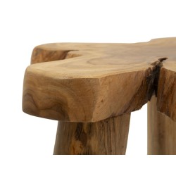 Mesa de centro Bintang – Madera de teca natural 50x47x50 cm