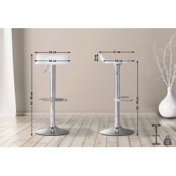 Taburete de bar blanco DYN