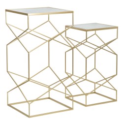 Soporte de cristal para teléfono móvil doble – Clear Harmony 50x50x100 - 40x40x80 cm