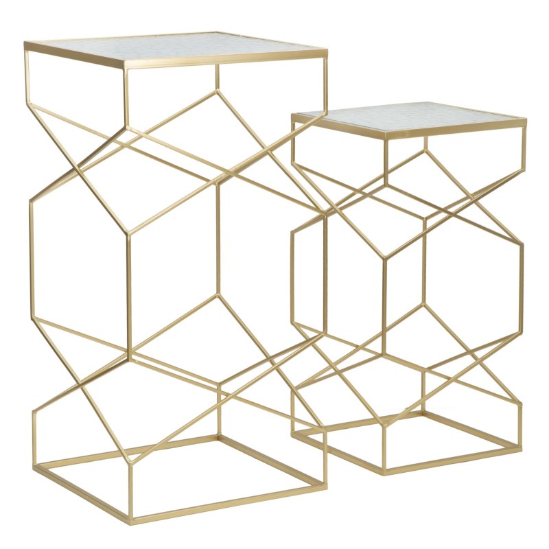 Soporte de cristal para teléfono móvil doble – Clear Harmony 50x50x100 - 40x40x80 cm