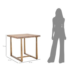 Mesa de comedor Ankara – Formato cuadrado 80x80x76 cm