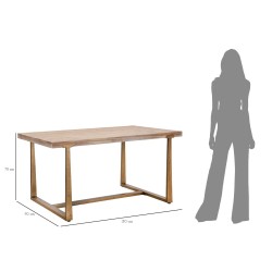 Mesa de comedor Ankara – Tamaño mediano 150x90x78 cm