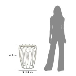 Gancho de mesa – Curvas armoniosas Ø47,5 x 61,5 cm