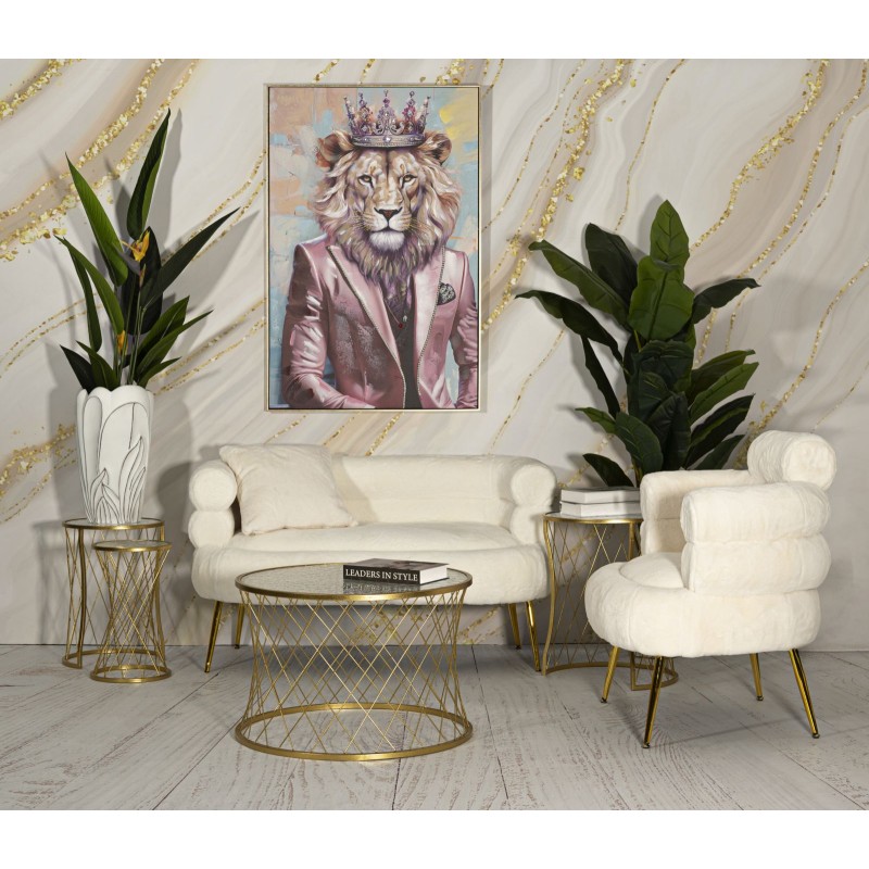 Juego de mesa Noah Gold – Juego de 4 piezas doradas Ø70x45 - 47x54,5 - 36x50 - 28x45 cm