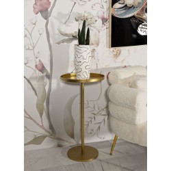 Mesa grande Doha – Opulencia dorada Ø51x100 cm