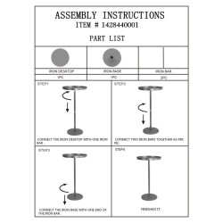 Mesa grande Doha – Opulencia dorada Ø51x100 cm