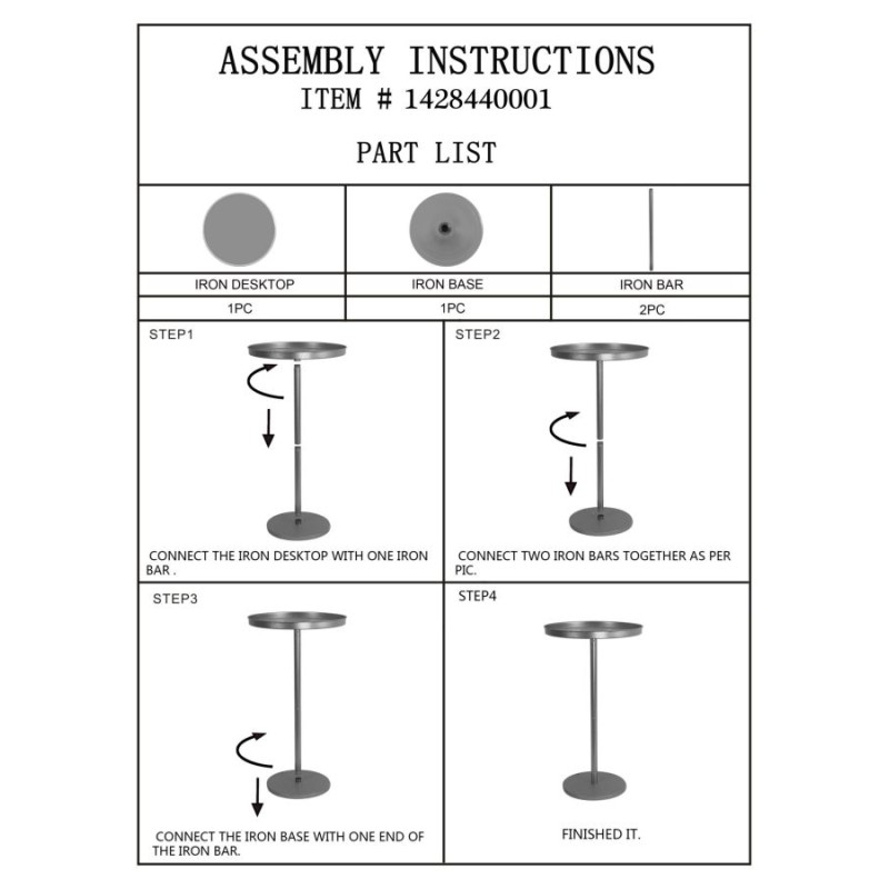 Mesa grande Doha – Opulencia dorada Ø51x100 cm