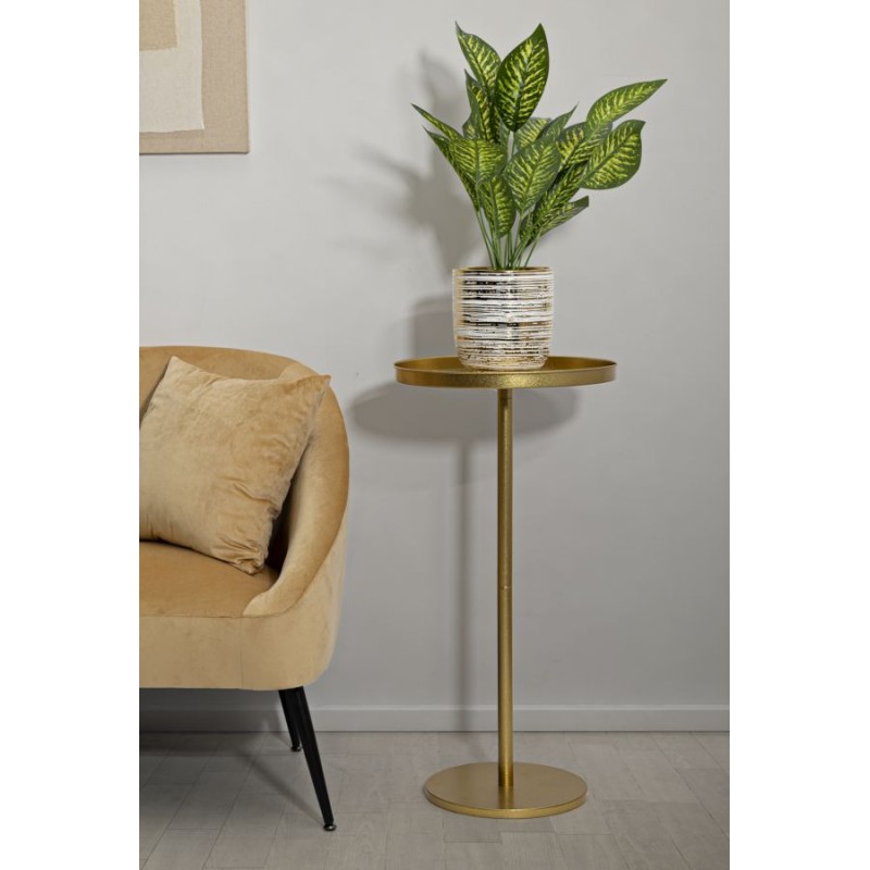 Mesa auxiliar Doha Petite – Elegancia contemporánea Ø41x80 cm