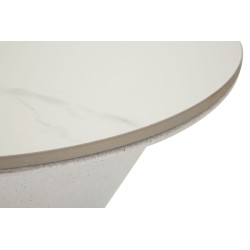 Mesa doble blanca – Pureza luminosa Ø44,5 x 63 cm
