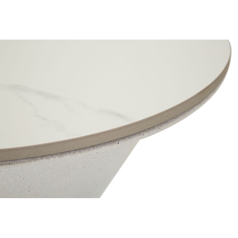 Mesa doble blanca – Pureza luminosa Ø44,5 x 63 cm