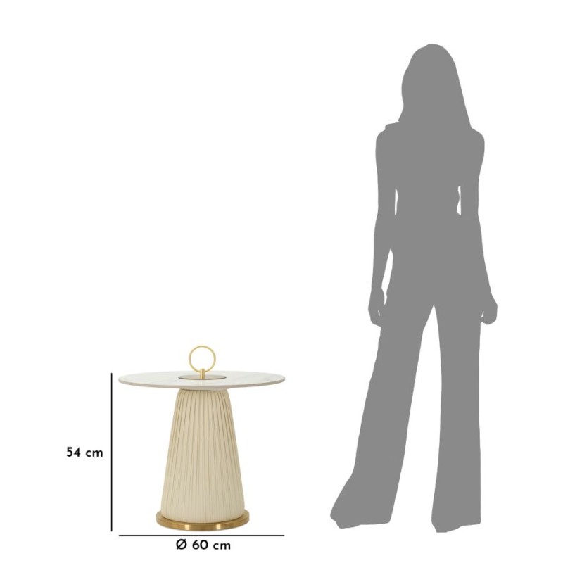 Mesa de centro Nova Petite – Armonía Esférica Ø60x54 cm