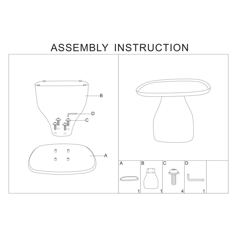 Mesa alta amarilla Gea – Sunny Touch 48x48x50 cm