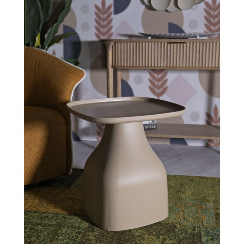 Mesa alta Gea gris – Simplicidad urbana 48x48x50 cm