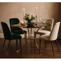 Mesa de comedor Shanty – Encanto redondeado Ø100x80 cm