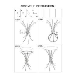 Mesa de bar Shanty – Vertical Glamor Ø60x108 cm