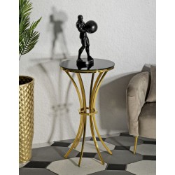 Mesa alta Shanty I – Elegancia esculpida Ø50x92 cm