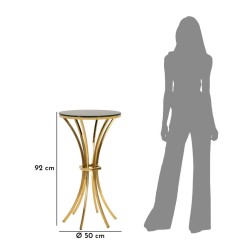 Mesa alta Shanty I – Elegancia esculpida Ø50x92 cm