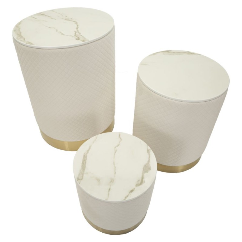 Exposición – Conjunto de diseño de 3 piezas Ø60x80 - 50x60 - 40x40 cm