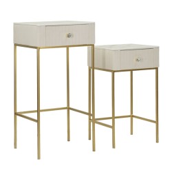 Mesas altas cuadradas para bodas – Elegante dúo Ø45x90 - 40x70 cm