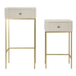 Mesas altas cuadradas para bodas – Elegante dúo Ø45x90 - 40x70 cm