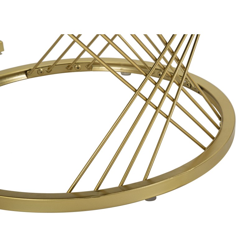 Mesas de centro Votix – Diseño simétrico Ø70x48 - 50x43,5 cm