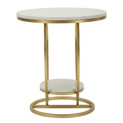 Mesa Corazón Dorado – Esplendor Romántico Ø40x45,5 cm