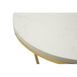 Mesa Corazón Dorado – Esplendor Romántico Ø40x45,5 cm