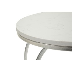 Corazón de mesa plateado – Brillo delicado Ø40x45,5 cm