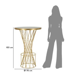 Nueva mesa de bar tipo torre – Estilo contemporáneo Ø70x103 cm