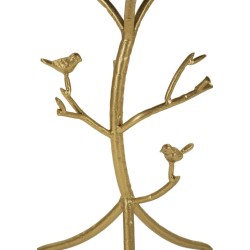 Mesa auxiliar de mármol con forma de pájaro – Elegante contraste Ø38x60 cm