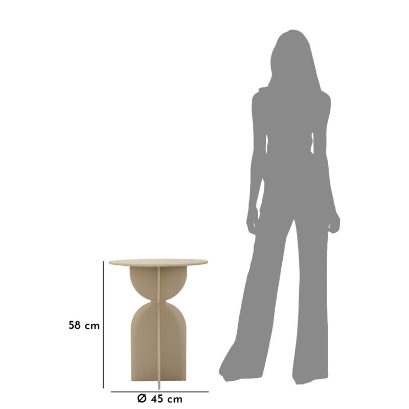 Mesa Dune – Forma fluida Ø45x58 cm