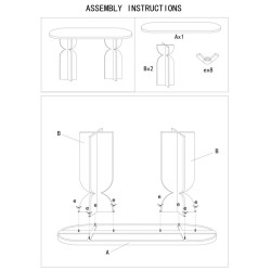 Mesa Dune – Forma fluida Ø45x58 cm