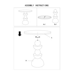 Mesa Dune con espejo – Compacta y elegante Ø40,5x42 cm