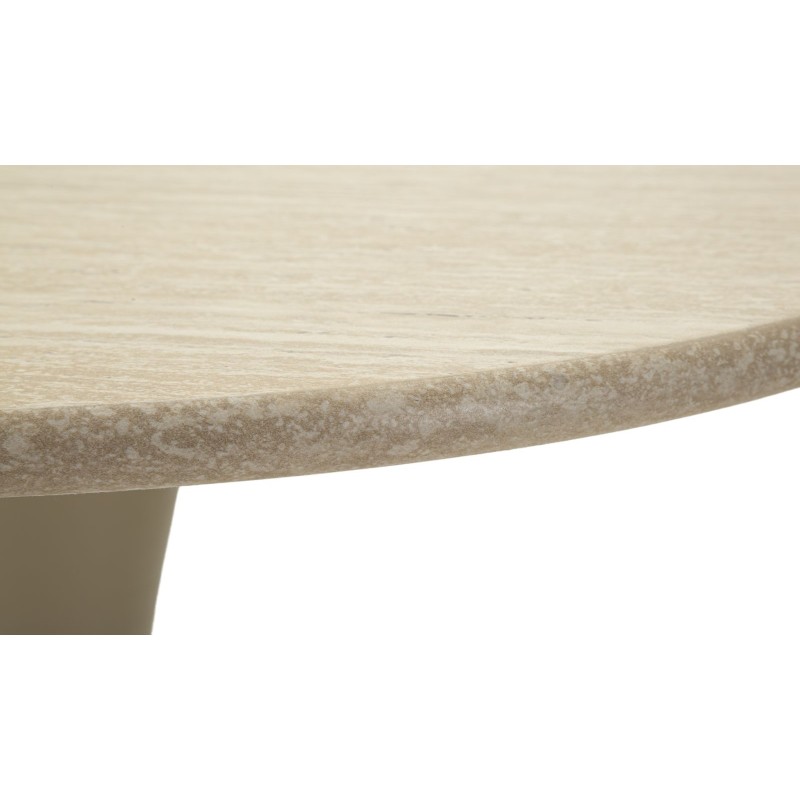 Mesa auxiliar Alaska color crema – Modernidad suave Ø60x106 cm