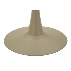 Mesa auxiliar Alaska color crema – Modernidad suave Ø60x106 cm