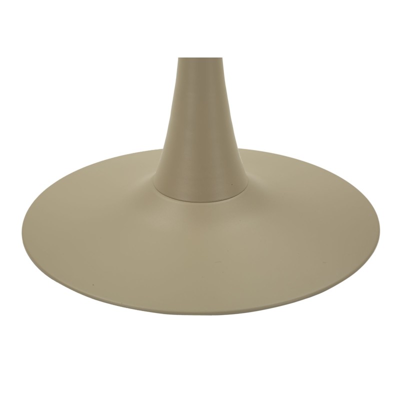 Mesa auxiliar Alaska color crema – Modernidad suave Ø60x106 cm