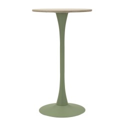 Mesa de bar Alaska Green – Resplandor Botánico Ø60x106 cm