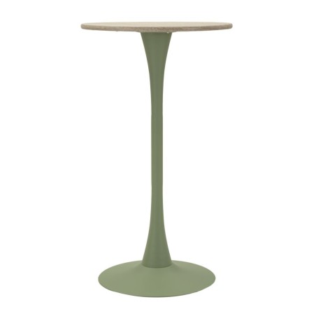 Mesa de bar Alaska Green – Resplandor Botánico Ø60x106 cm