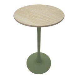 Mesa de bar Alaska Green – Resplandor Botánico Ø60x106 cm