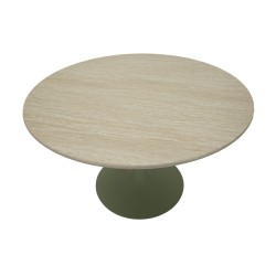 Mesa de comedor verde Estocolmo – Equilibrio nórdico
