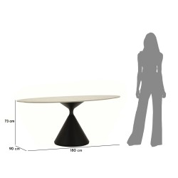 Mesa de comedor Estocolmo – Dimensiones generosas 180x90x73 cm