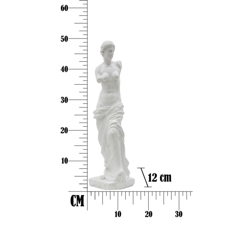 Estatua esbelta de una mujer soberana – 14 x 12 x 49 cm
