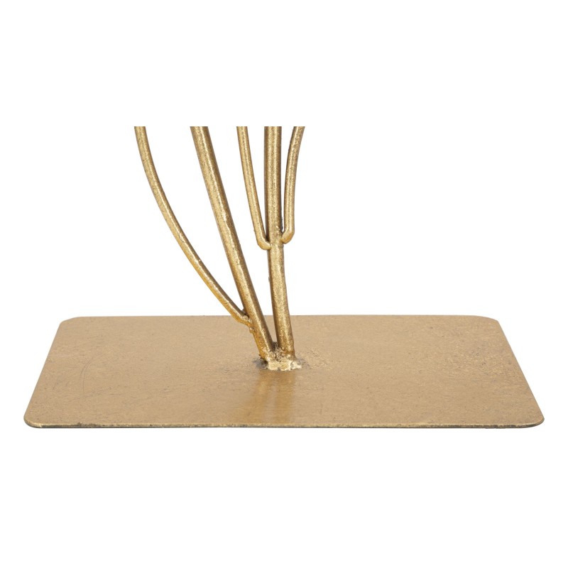 Hoja eterna con aliento escultórico – 26 x 11,5 x 44,5 cm