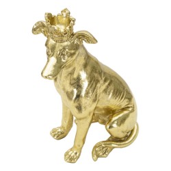 Perro Dorado, Centinela de la Opulencia – 20 x 12,5 x 33 cm