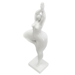 Mujer en Yoga Etéreo, Columna de la Serenidad – 16x9x45,8 cm