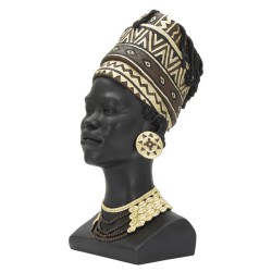 Corte de pelo femenino masái, elegancia tribal – 21,5 x 27,5 x 45 cm